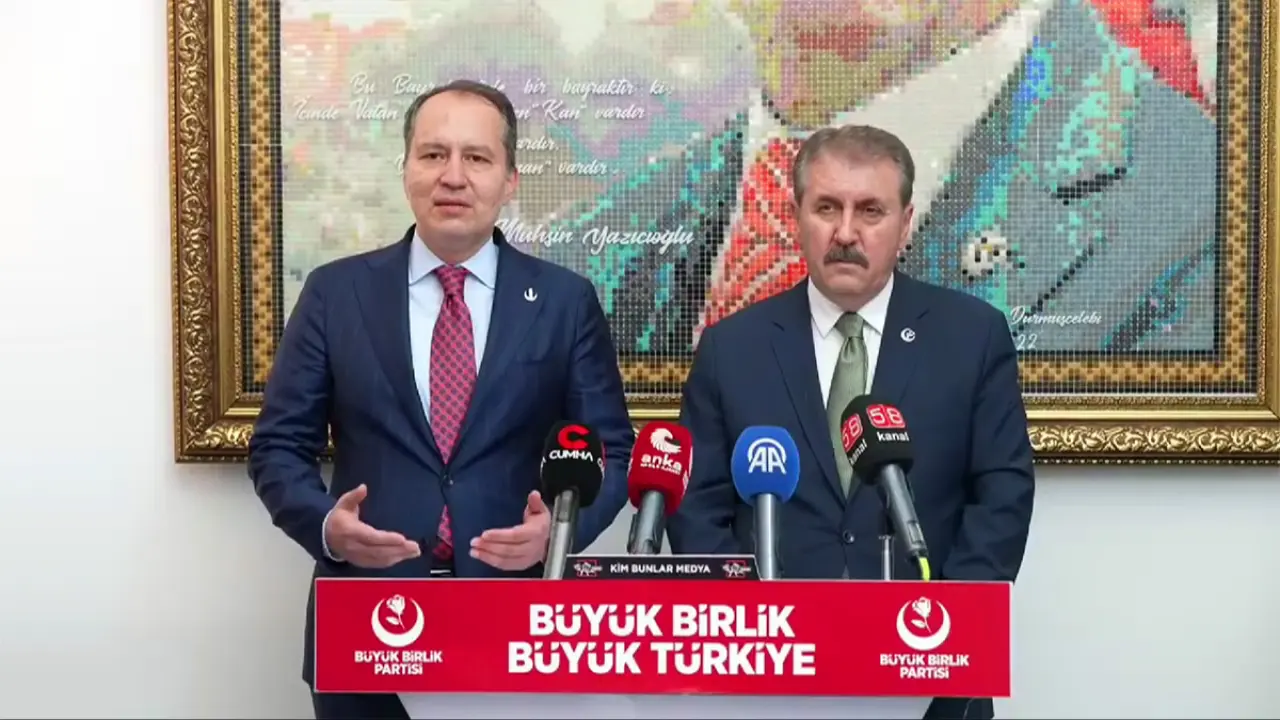 Sayın Fatih Erbakan’dan Sayın Mustafa Destici’ye ziyaret