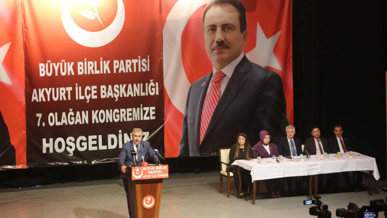 Genel Başkanımız Sayın Mustafa Destici, Ankara Akyurt İlçe Kongresi’nde konuştu