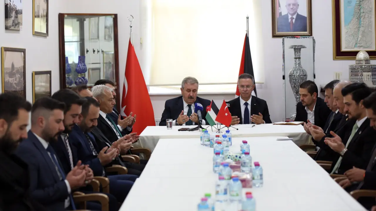 GENEL BAŞKANIMIZ SAYIN MUSTAFA DESTİCİ, FİLİSTİN BÜYÜKELÇİSİNİ ZİYARET ETTİ