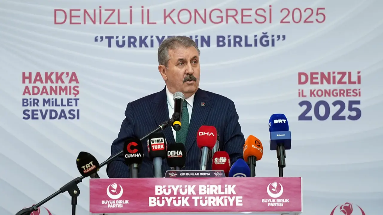 Genel Başkanımız Sayın Mustafa Destici, Denizli Olağan İl Kongresinde konuştu