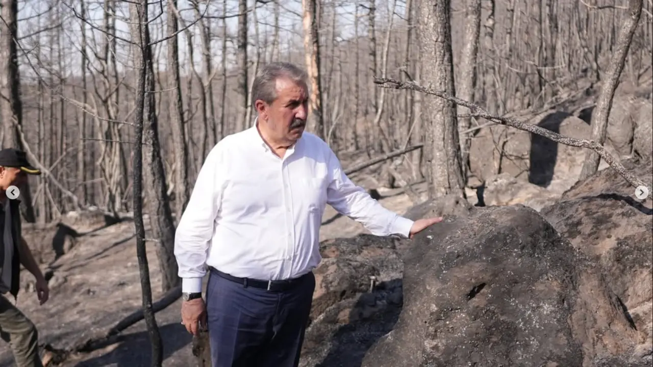 Genel Başkanımız Sayın Mustafa Destici Eskişehir'de yangın bölgesini ziyaret etti
