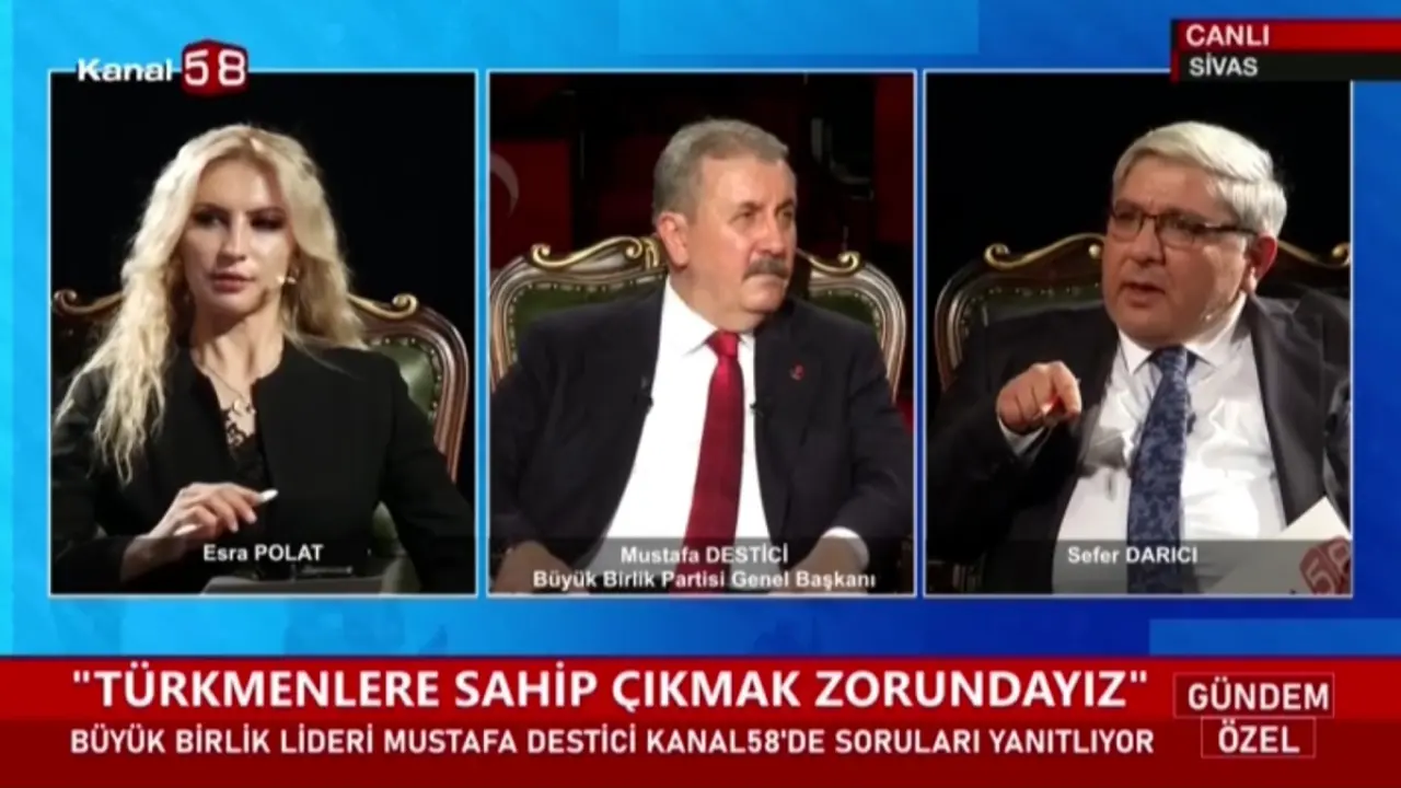 Genel Başkanımız Sayın Mustafa Destici, Kanal 58’e konuk oldu, gündemi değerlendirdi.