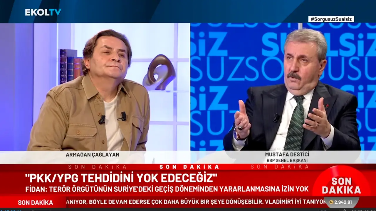 GENEL BAŞKANIMIZ SAYIN MUSTAFA DESTİCİ, EKOL TV’DE ARMAĞAN ÇAĞLAYAN’IN KONUĞU OLDU