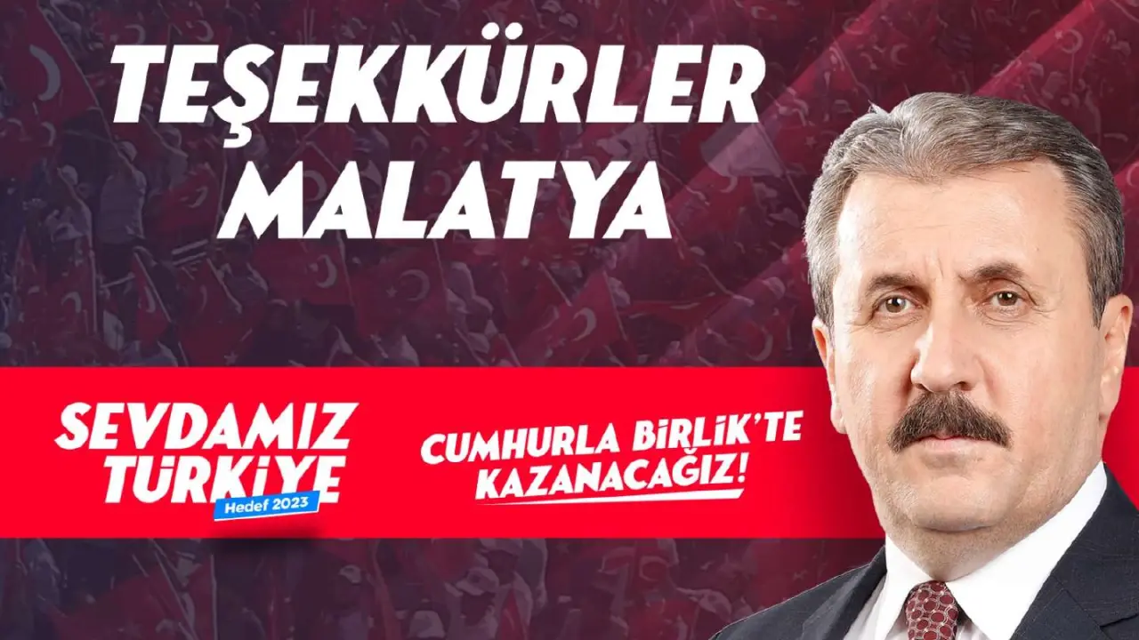 MALATYA MİTİNGİMİZ BÜYÜK BİR ÇOŞKU İLE GERÇEKLEŞTİ. TEŞEKKÜRLER MALATYA!