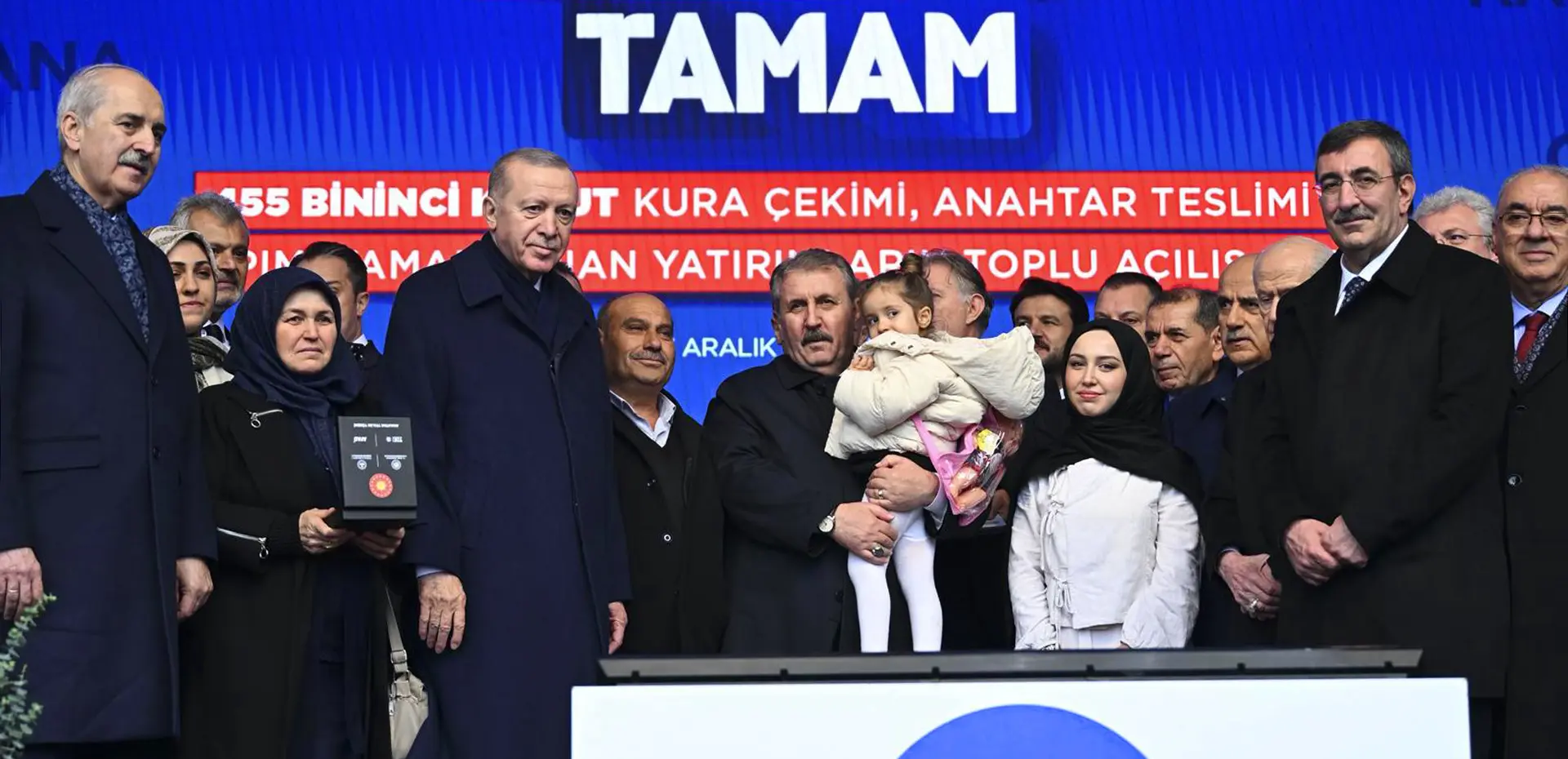 GENEL BAŞKANIMIZ SAYIN MUSTAFA DESTİCİ, HATAY'DA 455 BİNİNCİ AFET KONUTU ANAHTARINI VERDİ