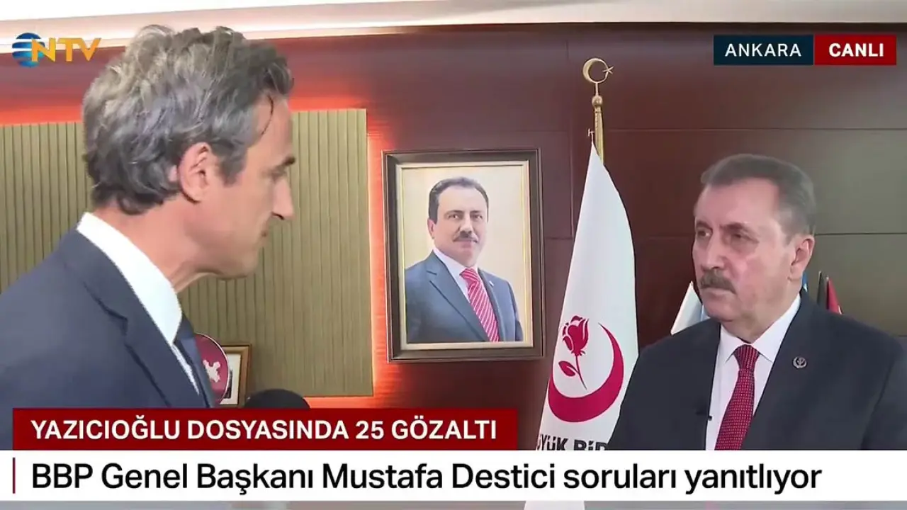 Sayın Mustafa Destici NTV'ye konuştu: Büyük bir aşama kaydedildi