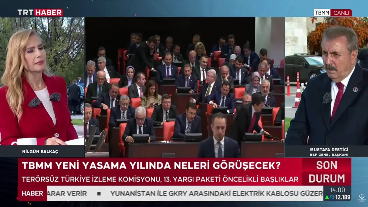 Sayın Destici, TRT Haber'de
