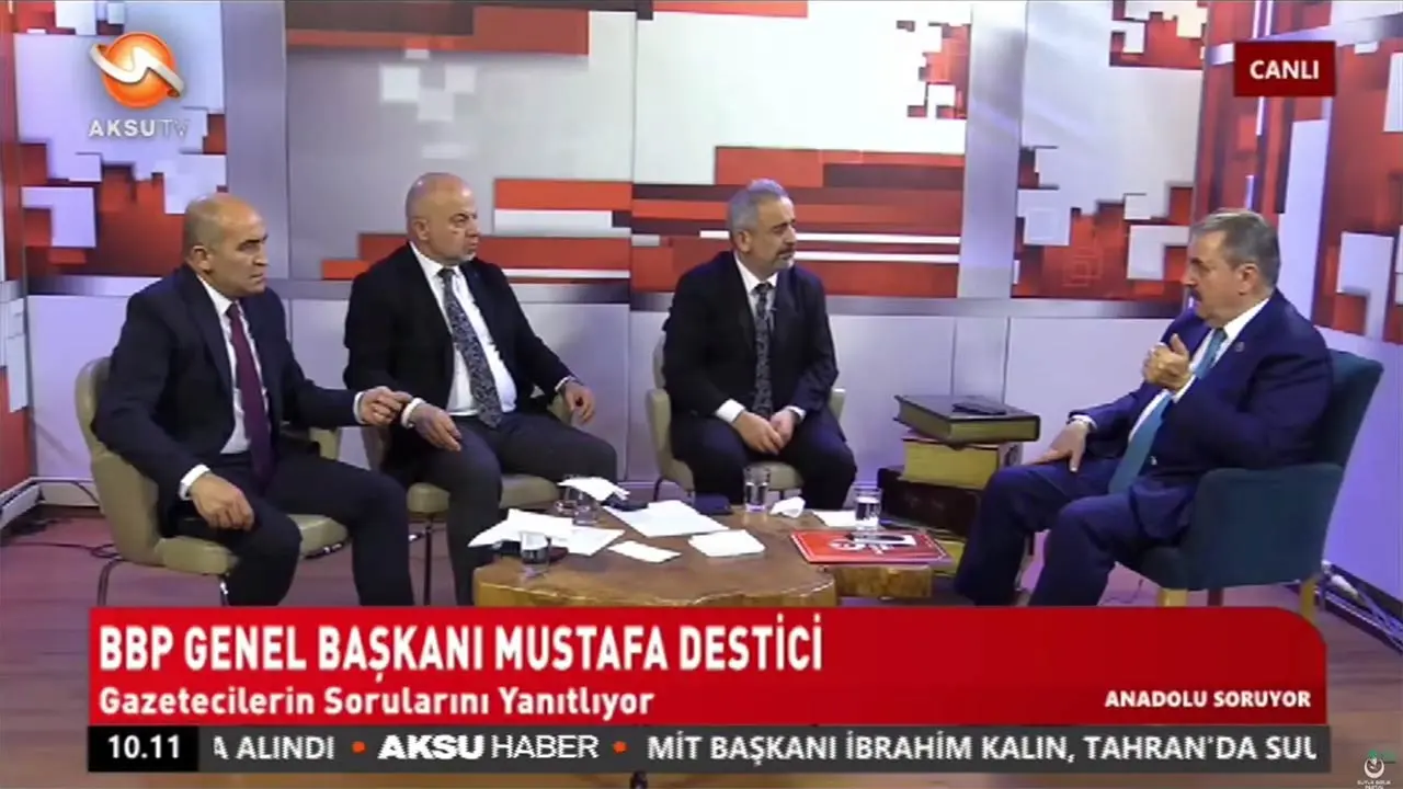 Sayın Destici, “Anadolu Soruyor” programına konuk oldu